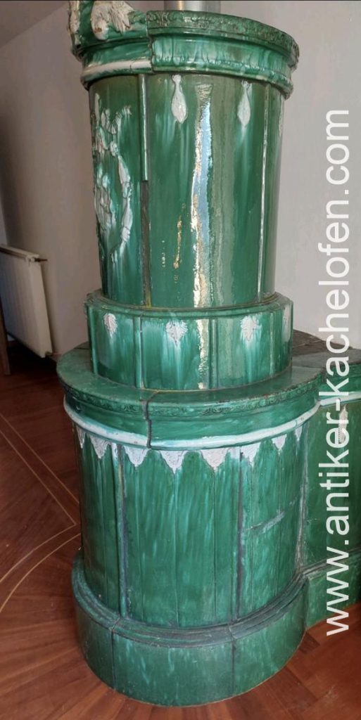 Zabytkorwy piec kaflowy, sprzedam piec, bialy piec, okragly piec, empire piec, palacowy piec, piekny piec kaflowy